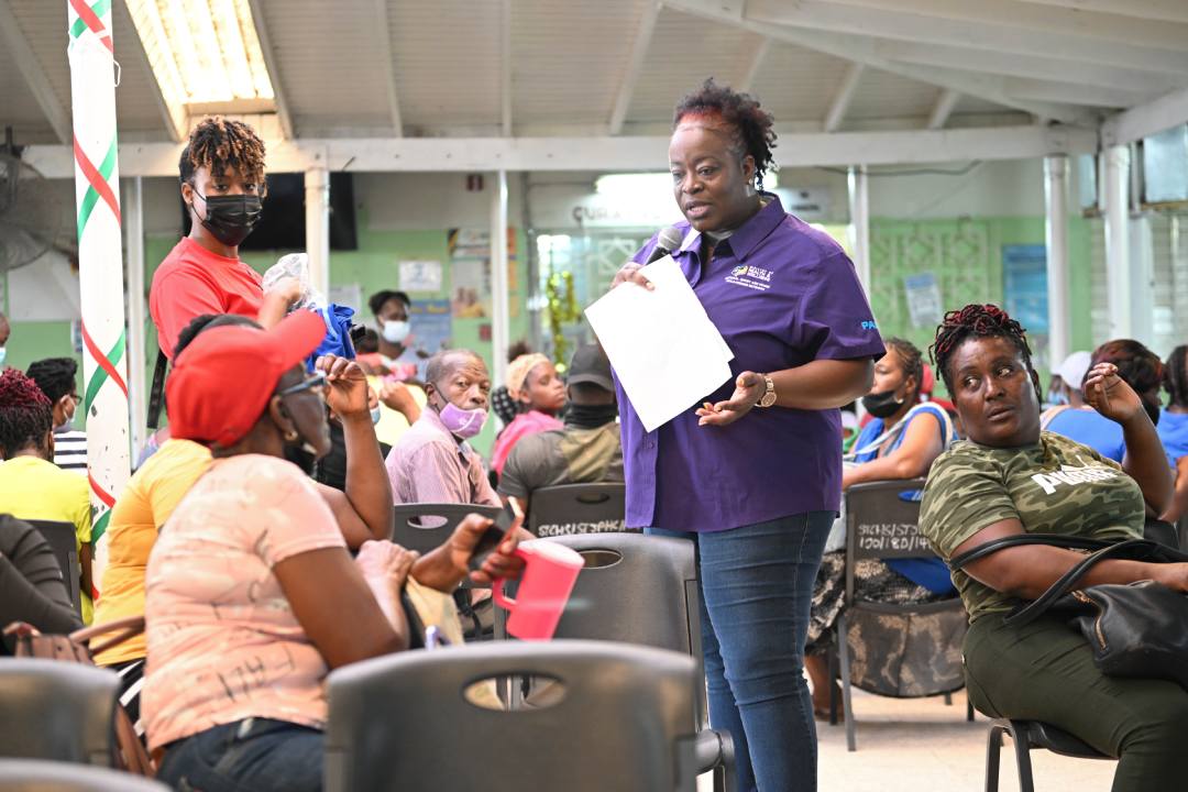 CEO of the VM Foundation, Samantha Charles, shares the lens with Jean Duhaney, Acting Team Lead of the St. Catherine Office of the Child Protection and Family Services Agency at the recently held VM Foundation Financial Wellness and Parenting Expo.